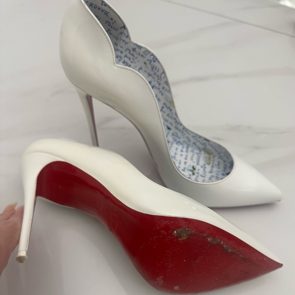 Christian Louboutin White Heels